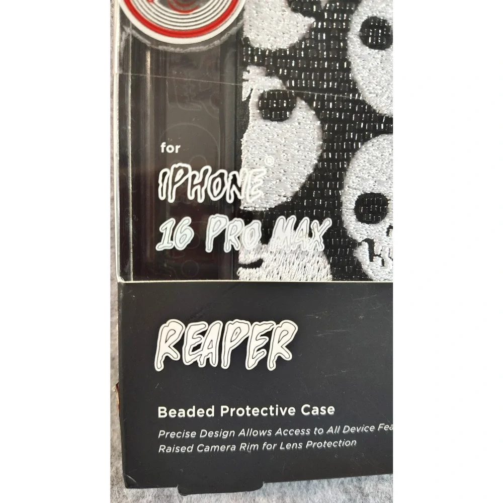 Sky Reaper Beaded Skull iPhone 16 Case Limited Edition NIB